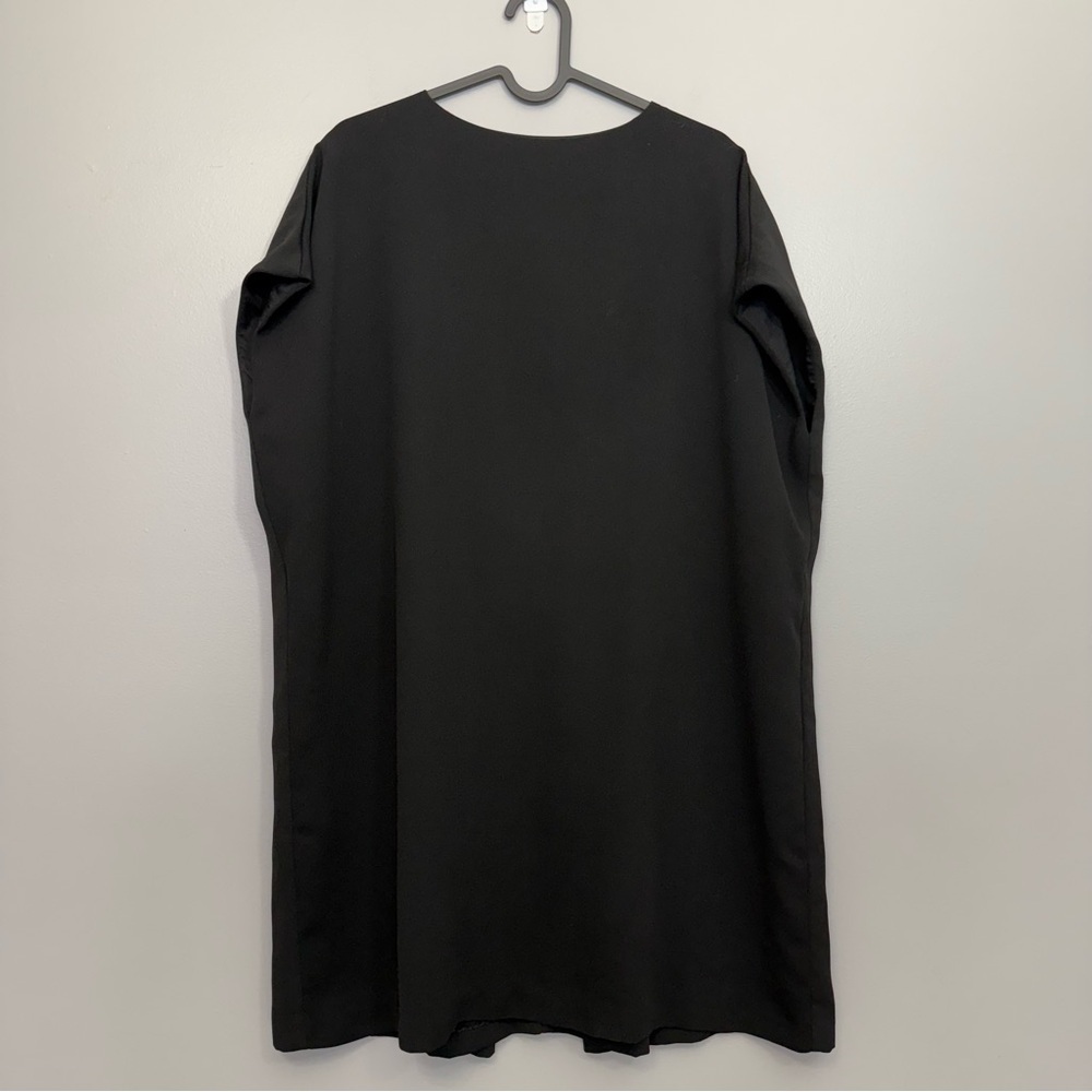 Oak + Fort Black Shift Dress size Medium